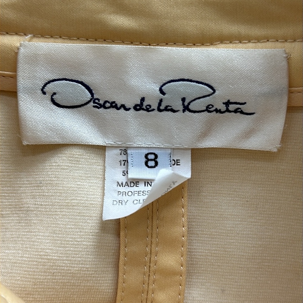 Vintage Oscar de la Renta Cotton Blend Jacket 8 - Picture 4 of 9